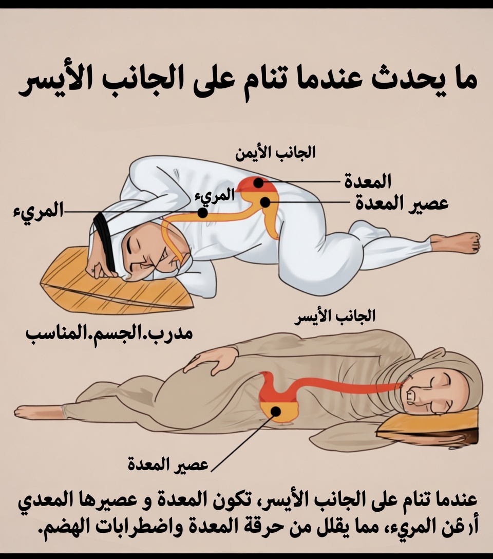 لماذا قد يؤثر النوم على جانبك الأيمن في راحتك أثناء الليل، وما الذي قد يغيّره النوم على الجانب الأيسر