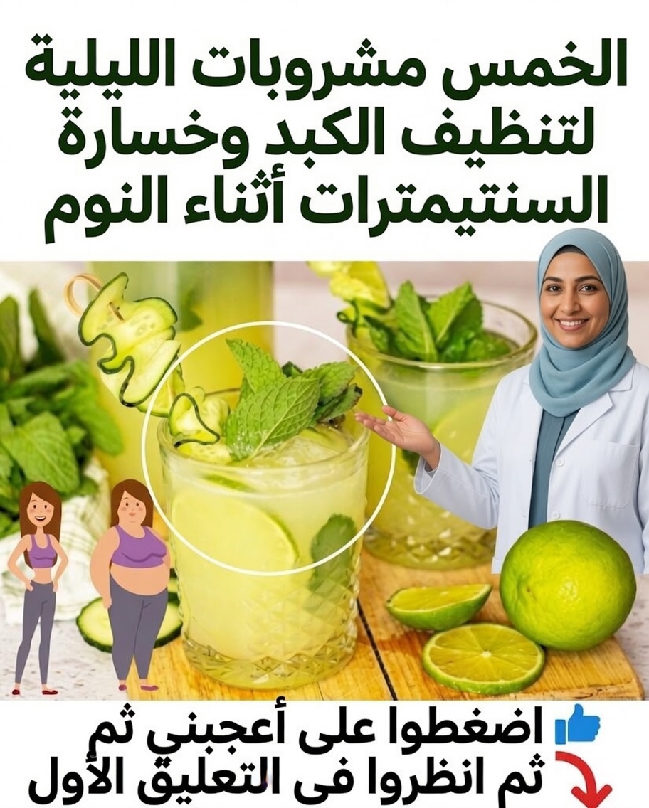 مشروبات ليلية لتنقية الكبد وتعزيز فقدان الوزن