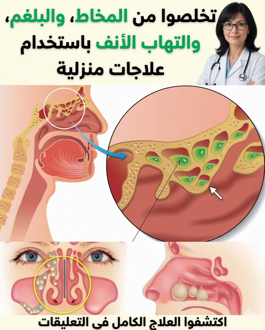 المخاط والبلغم: علاجات منزلية فعالة