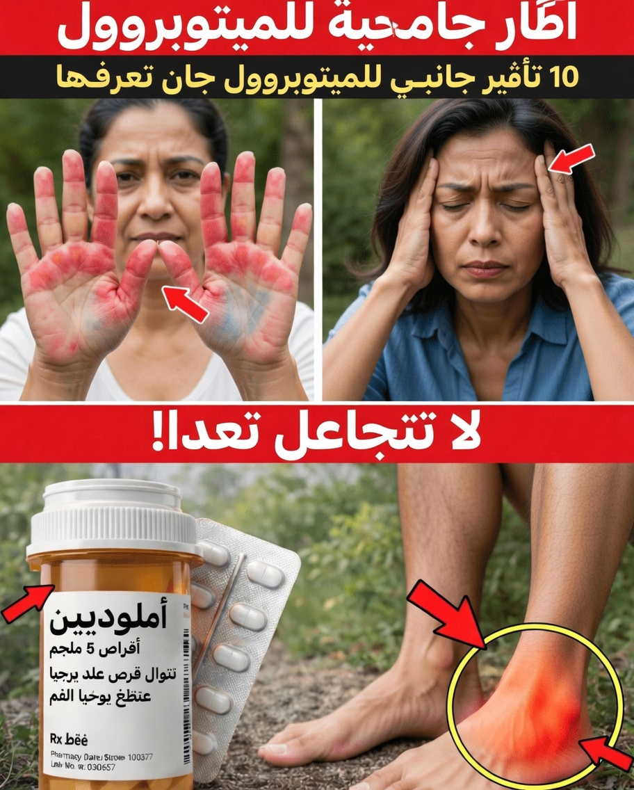 10 آثار جانبية شائعة للميتوبرولول يجب أن تعرفها: دليلك إلى وعي أفضل بالأدوية