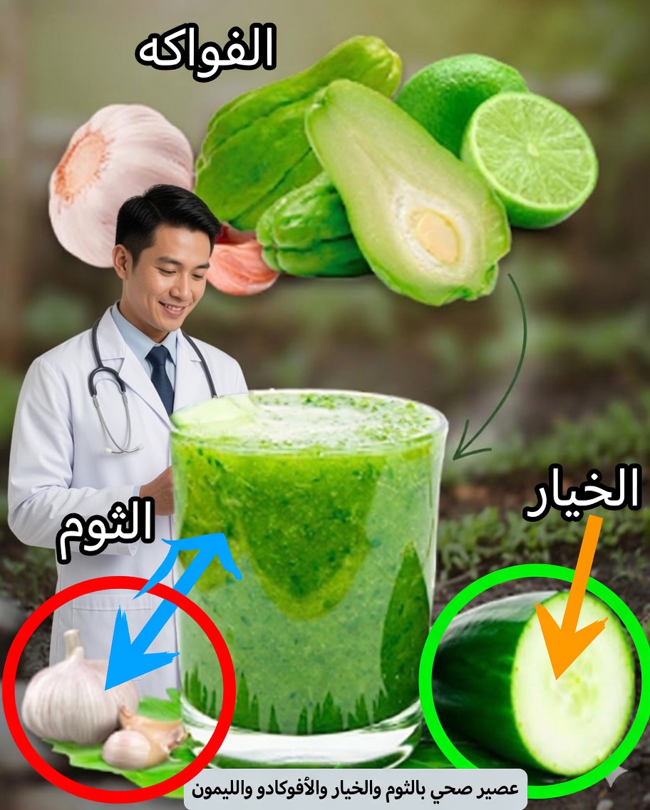 وصفات طبيعية للصحة: مشروب التشايوت والثوم والليمون والخيار
