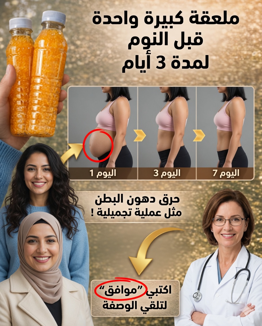 ملعقة واحدة كل مساء لمدة 3 أيام: المشروب الطبيعي الذي قد يساعد على تقليل الانتفاخ 🌿✨