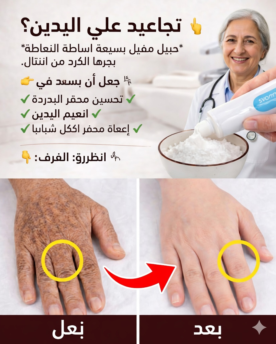 «يبدو وكأنني أجريت عملية تجميل»: العلاج المنزلي الذي يستخدمه الكثيرون للتخفيف من التجاعيد والبقع على اليدين والذراعين ✨🖐️