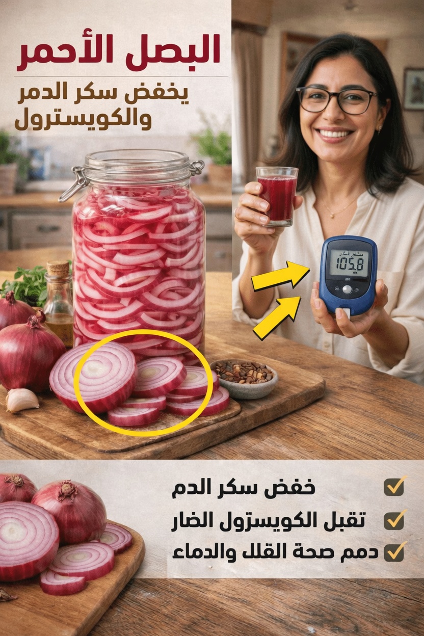 استكشاف الفوائد الصحية المحتملة للبصل الأحمر في تنظيم سكر الدم والكوليسترول