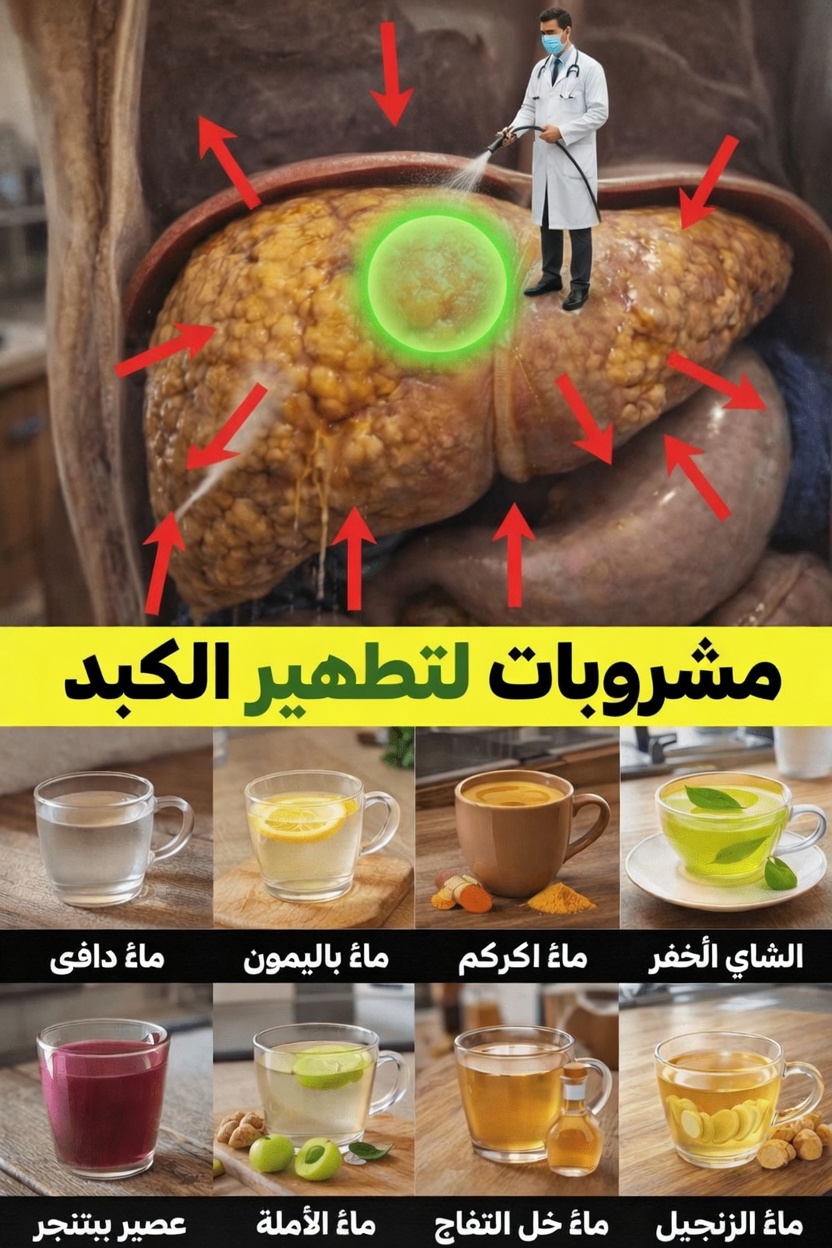 8 مشروبات يومية بسيطة تدعم وظائف الكبد الصحية بشكل طبيعي