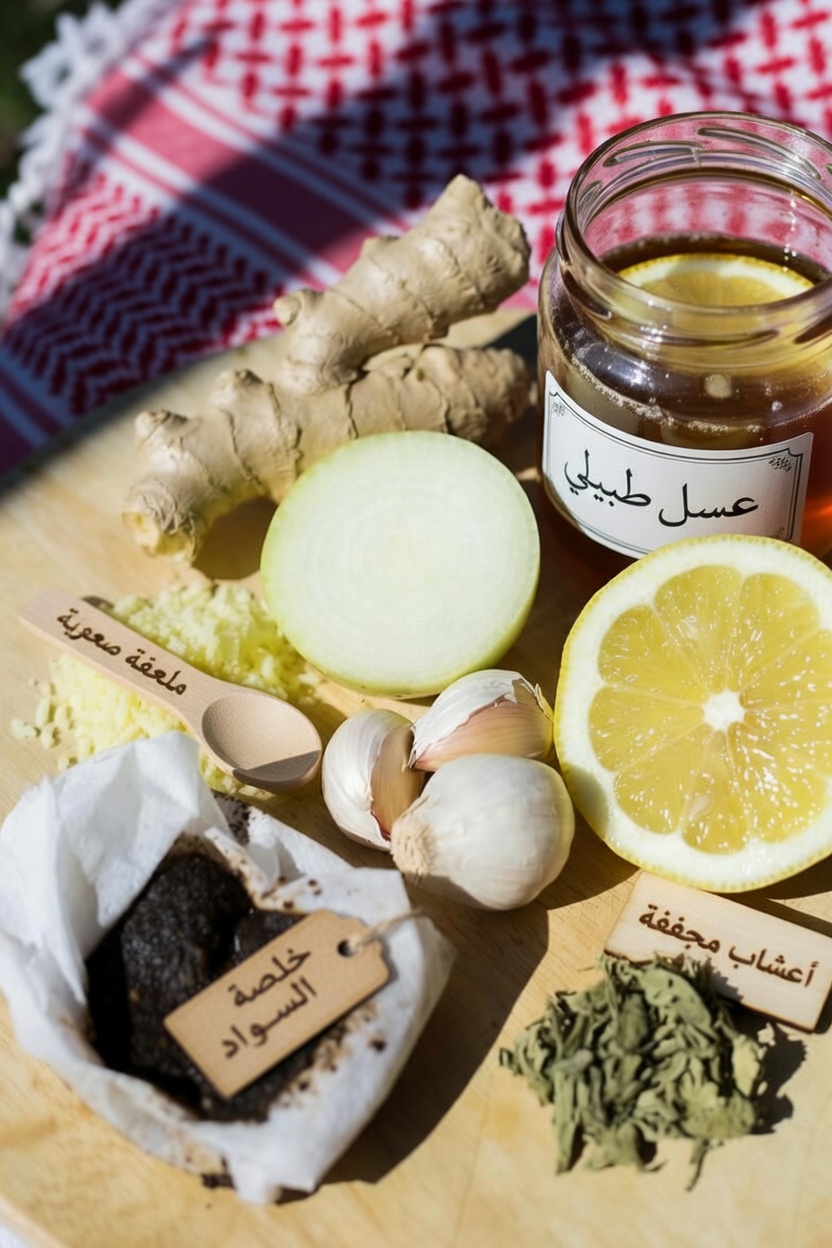 استكشاف الفوائد الصحية المحتملة لخليط الزنجبيل والثوم والبصل والليمون والعسل: دليل بسيط للتحضير المنزلي