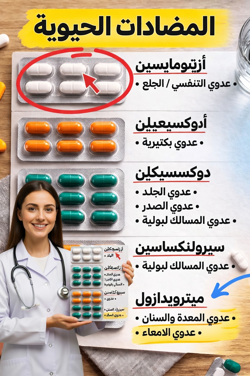 أهم 5 مضادات حيوية شائعة يجب أن يفهمها الجميع: الاستخدامات والحقائق الأساسية