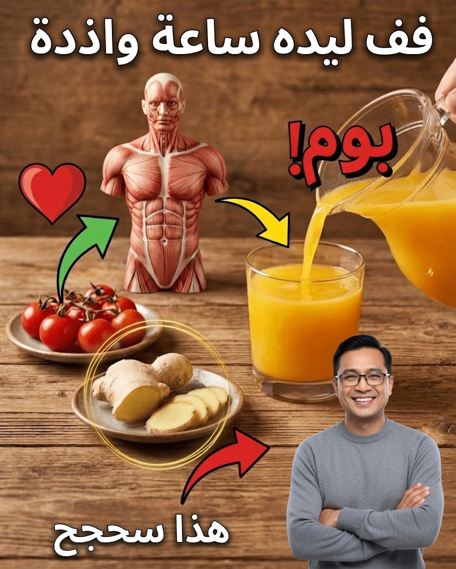 منشط طبيعي للطاقة: الزنجبيل + الطماطم لأيام مستقرة دون كافيين
