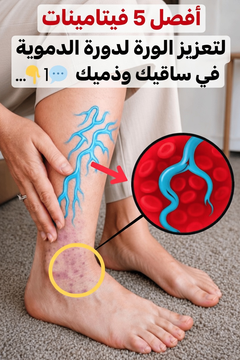 اكتشف أفضل 5 فيتامينات قد تدعم صحة الدورة الدموية في ساقيك وقدميك بشكل طبيعي