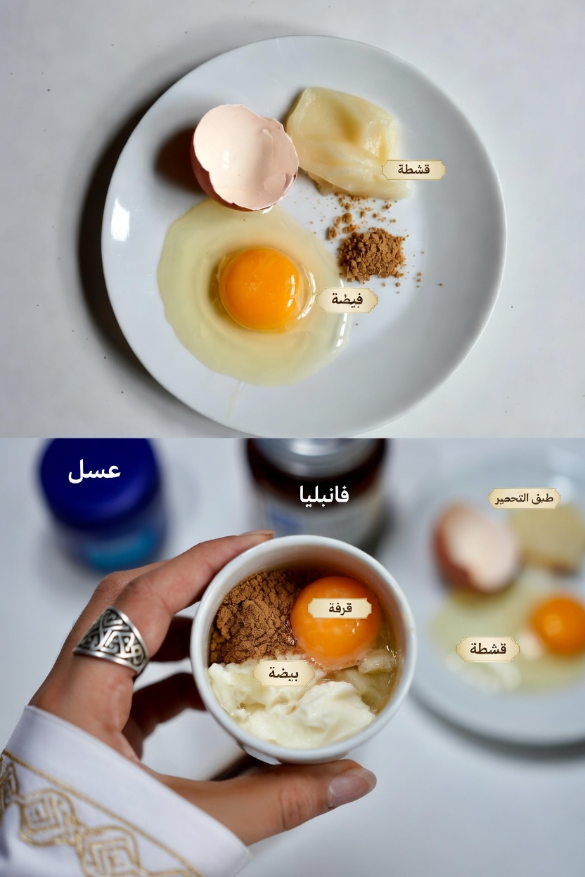 اكتشف كيفية إعداد قناع ليلي من صفار البيض والفازلين لروتين العناية ببشرتك المسائي