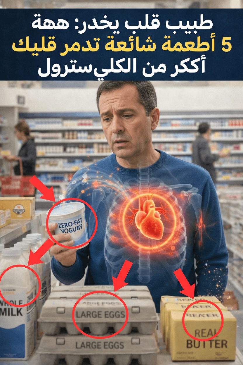 هل تضر هذه الأطعمة الخمسة اليومية بقلبك سرًّا أكثر من الكوليسترول؟