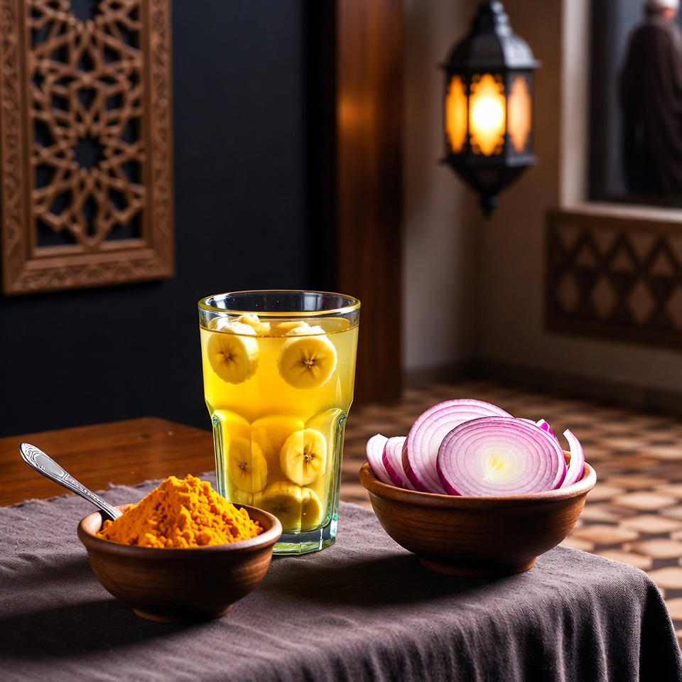 عصير مصنوع من الموز والكركم والبصل هو مزيج غير معتاد
