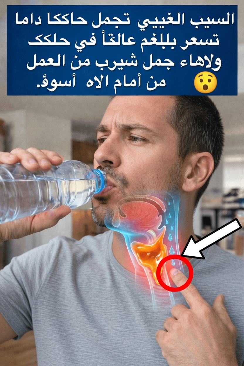 ذلك الشعور المستمر بوجود بلغم عالق في حلقك قد لا يتحسن بشرب المزيد من الماء – إليك ما قد يكون يحدث