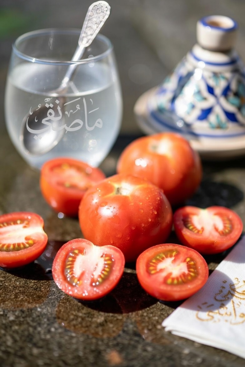 مشروب بسيط مرطّب لدعم صحة الكلى والعافية البولية: وصفة الطماطم وماء جوز الهند