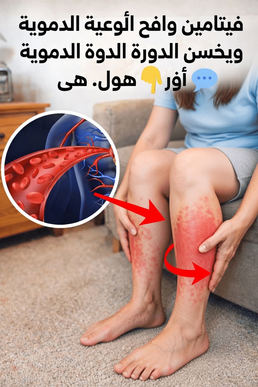 الفيتامين الوحيد الذي يدعم تدفق الدم الصحي ووظيفة الأوعية الدموية بعد سن الخمسين