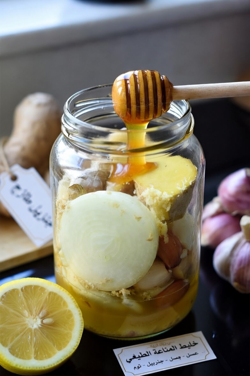 الملعقة اليومية القوية: لماذا يمزج الناس الزنجبيل والبصل والثوم والليمون والعسل؟