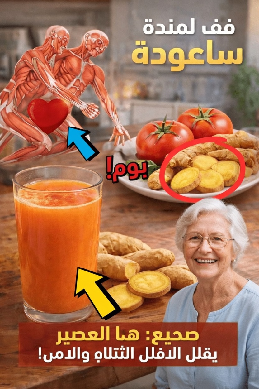روتين بسيط لمشروب الزنجبيل والطماطم يدعم الطاقة والتركيز يوميًا بشكل طبيعي