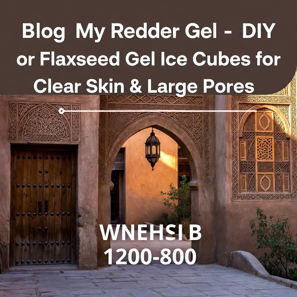 مكعبات ثلج جل بذور الكتان لبشرة صافية ومسام واسعة