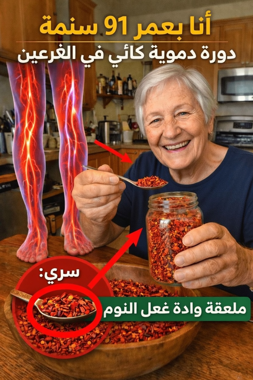 كبار السن: ماذا قد يحدث إذا تناولت الفلفل الحار قبل النوم لدعم الدورة الدموية في الساقين والقدمين؟