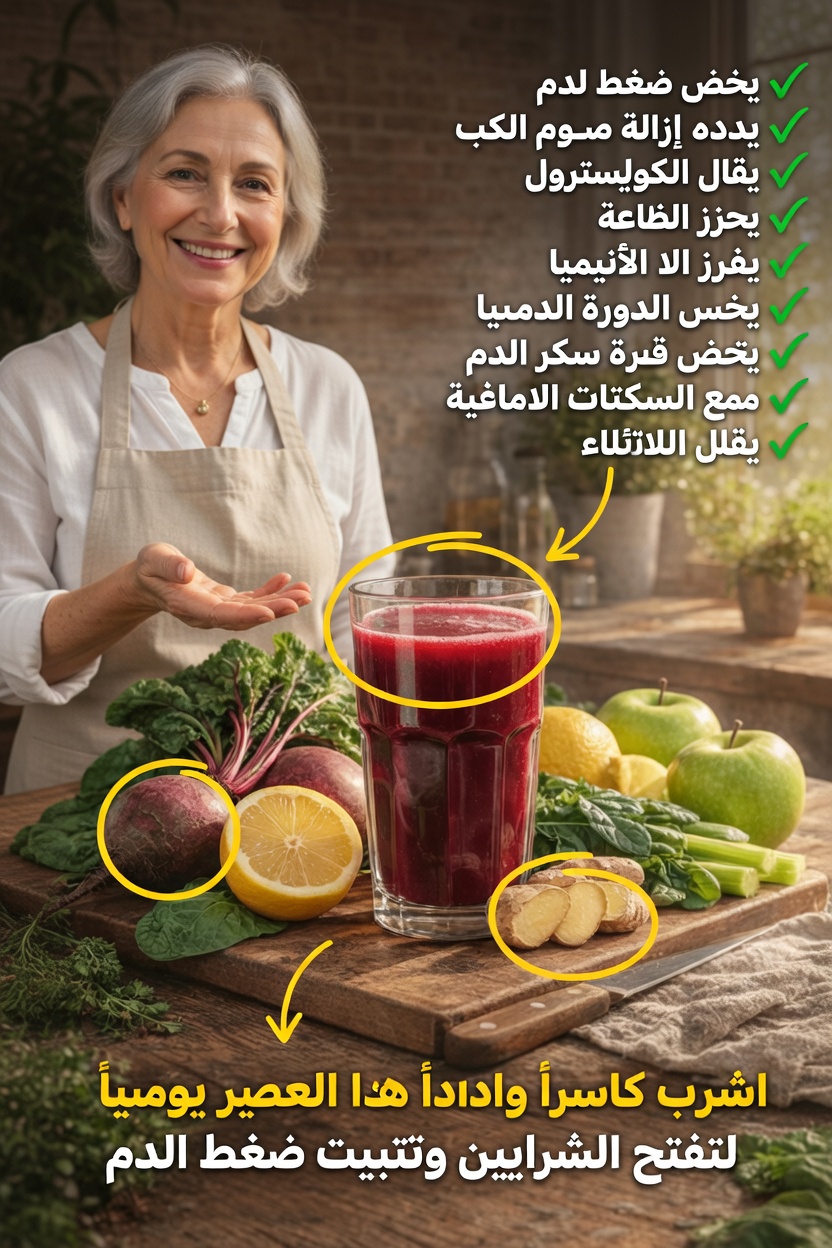 اكتشف كيف قد تدعم هذه العادة اليومية البسيطة لشرب العصير ضغط الدم الصحي والدورة الدموية بشكل طبيعي