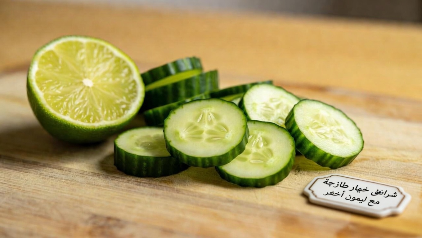 عادة يومية بسيطة: ماء الخيار والليمون والنعناع المنعش لراحة العين والترطيب