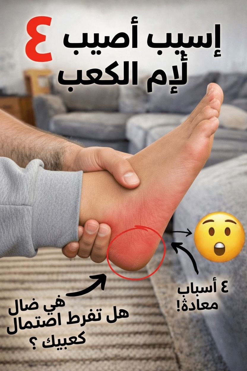 تعرّف على 8 أسباب لألم الكعب…شاهد المزيد