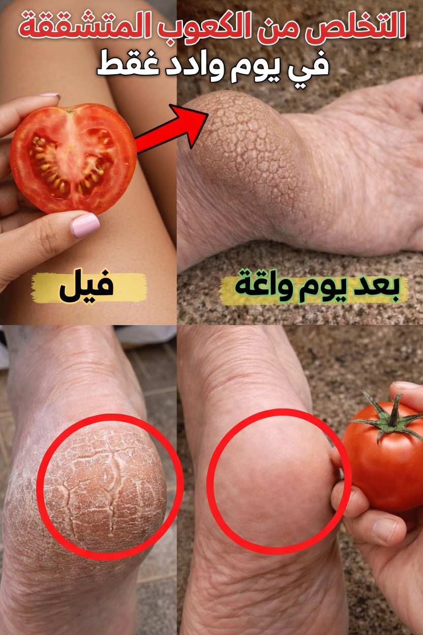 كيفية تنعيم وعلاج تشقق الكعبين طبيعياً بالطماطم