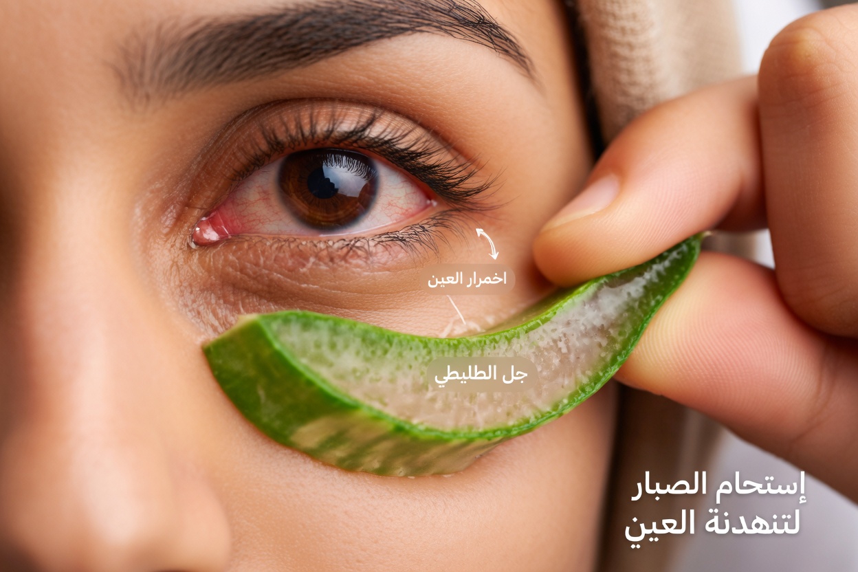 الألوفيرا لراحة العين: عادات يومية لتهدئة الاحمرار والجفاف والتهيج اليومي بأمان