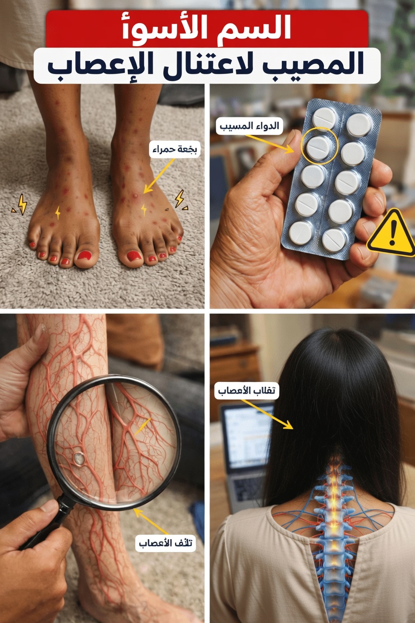 ما العادة اليومية الشائعة بعد سن الستين التي قد تُلحق ضررًا بأعصابك بهدوء وتُسهم في أعراض الاعتلال العصبي؟