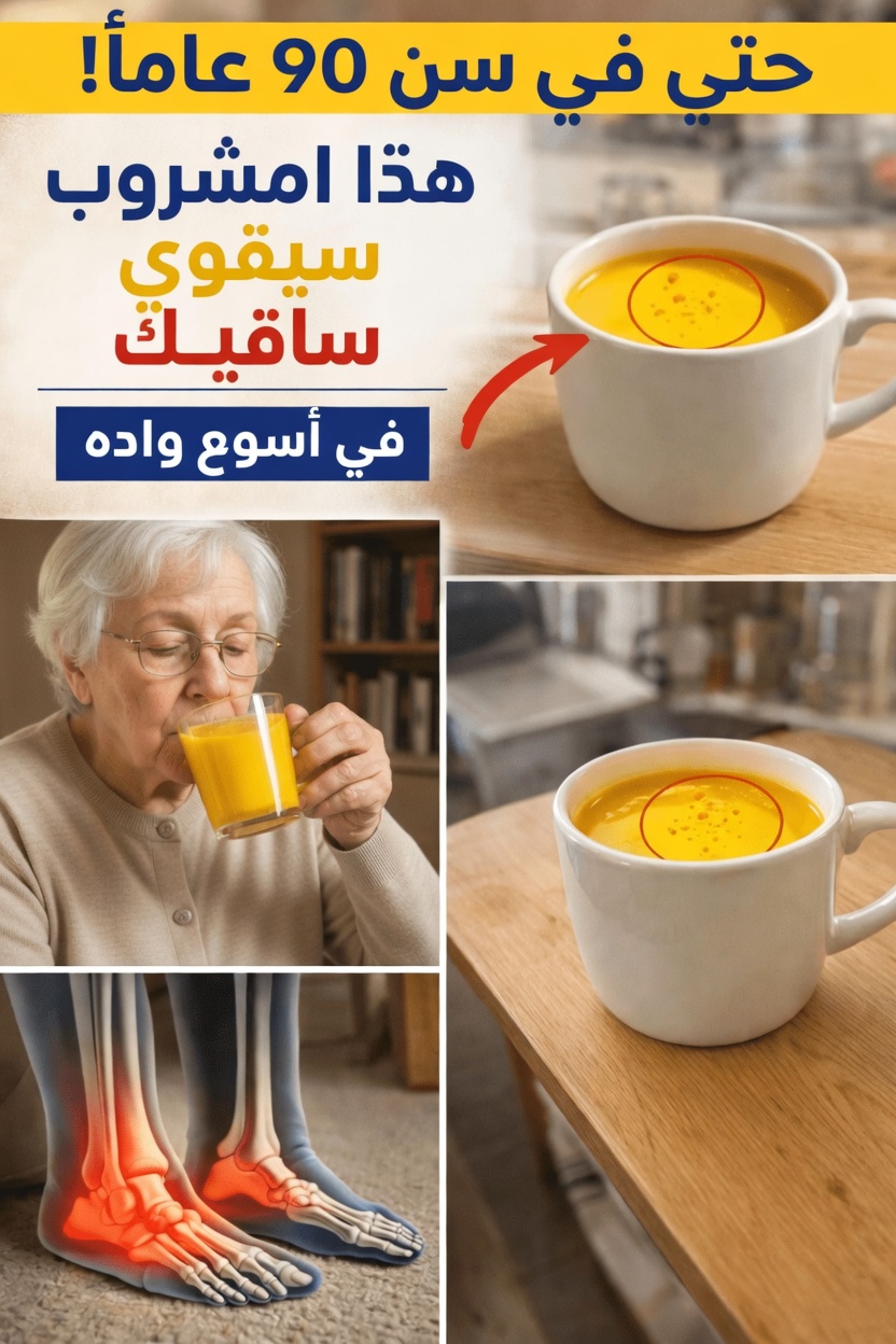 ساقاك تضعفان أولاً! اشرب هذه المشروبات الثلاثة القوية لتقويتهما