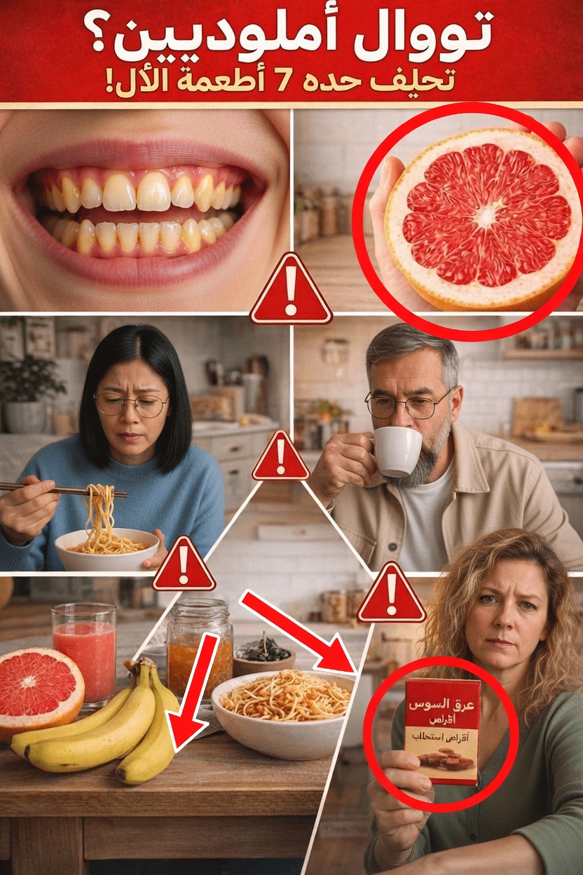 7 أطعمة يُنصح بالحد منها عند تناول أملوديبين