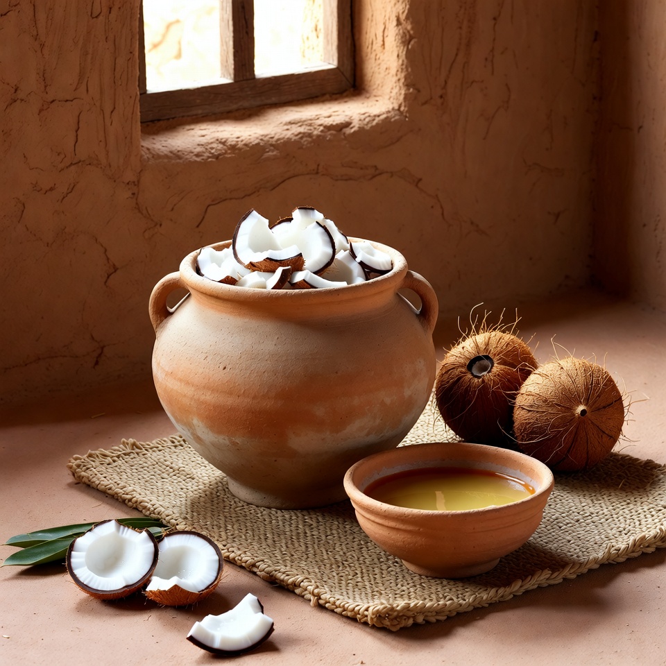 أسهل طريقة لصنع زيت جوز الهند في المنزل