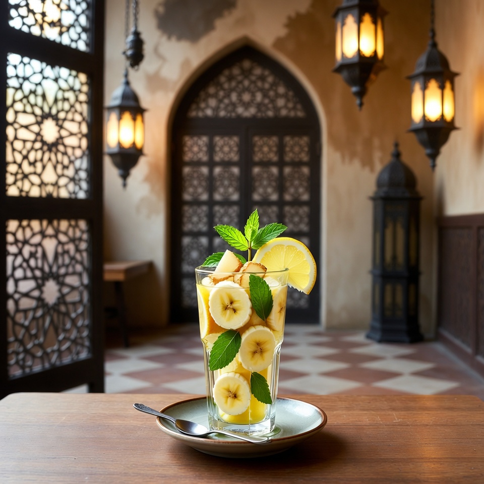 سموثي الموز بالليمون والزنجبيل