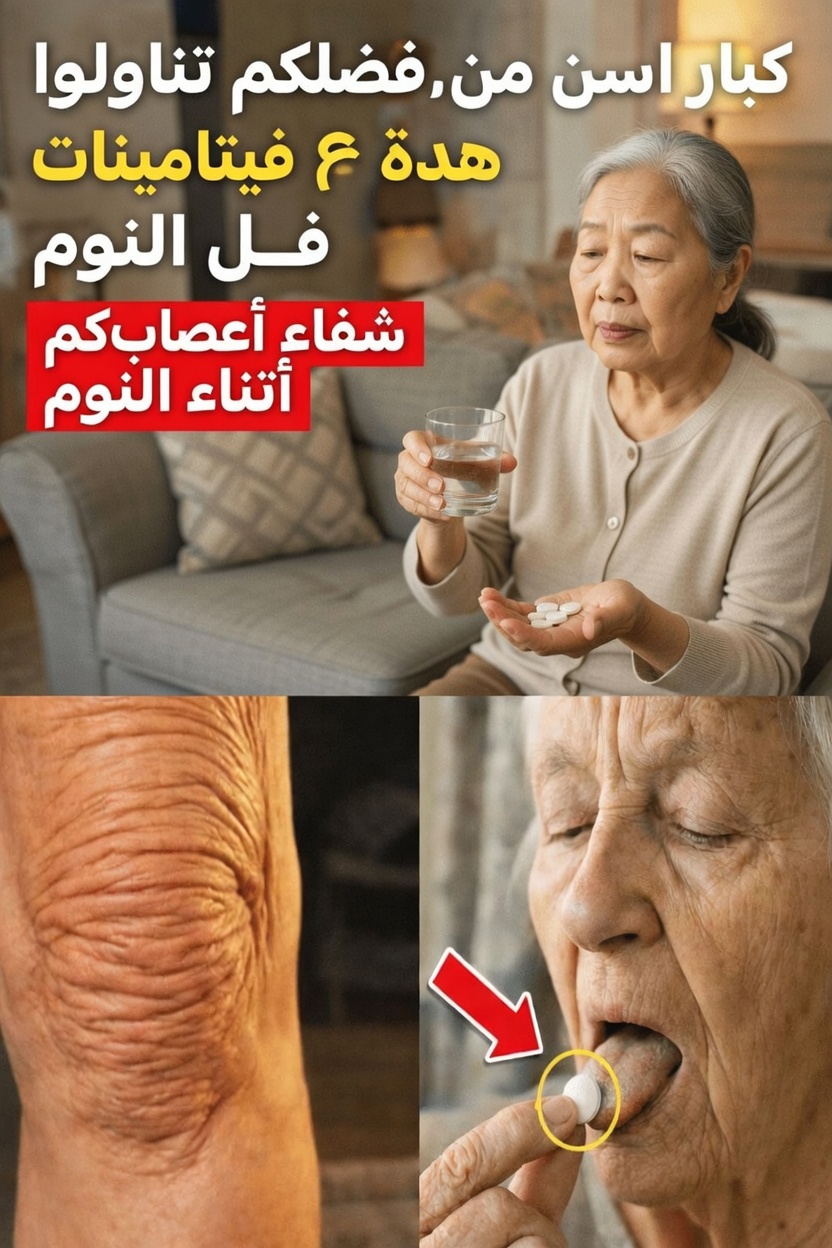 3 فيتامينات تُتناول قبل النوم يمكن أن تُحوِّل قوة الساقين بعد سن الستين