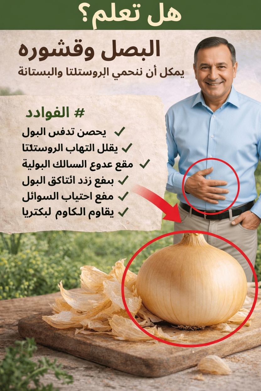 اكتشف طرقًا بسيطة لدمج قشور البصل في روتينك اليومي لدعم صحة البروستاتا والمثانة بشكل طبيعي