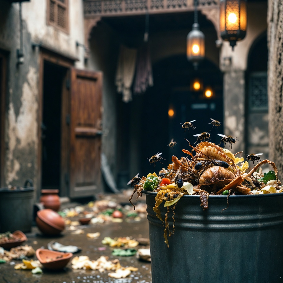 يرقات في سلة القمامة؟ إليك كيفية منعها