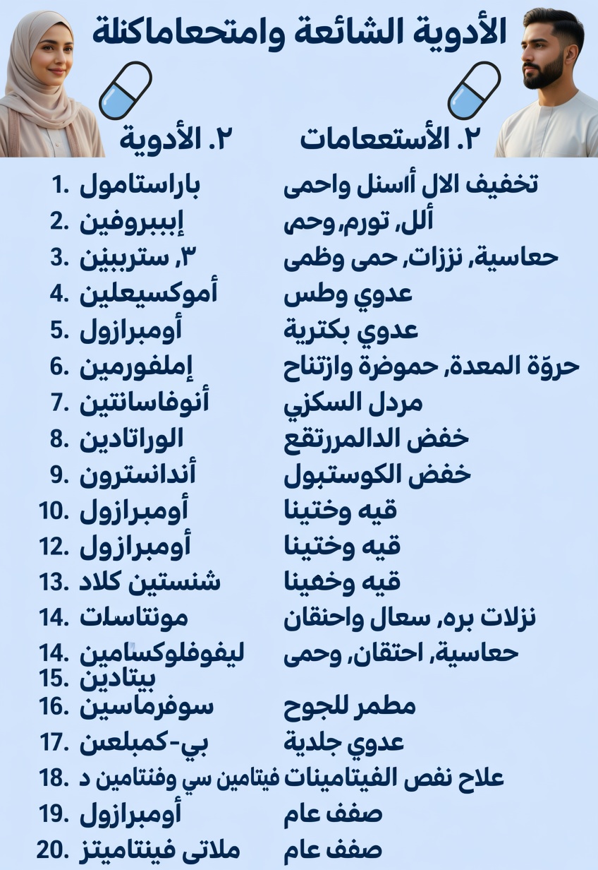 5 أدوية شائعة يستخدمها الأطباء بحذر عند الاستعمال طويل الأمد