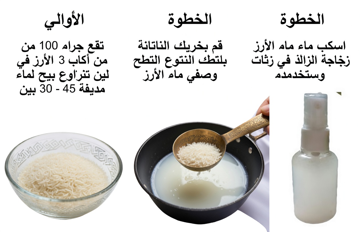 ماء الأرز لنمو الشعر – شعر كثيف باستخدام ماء الأرز