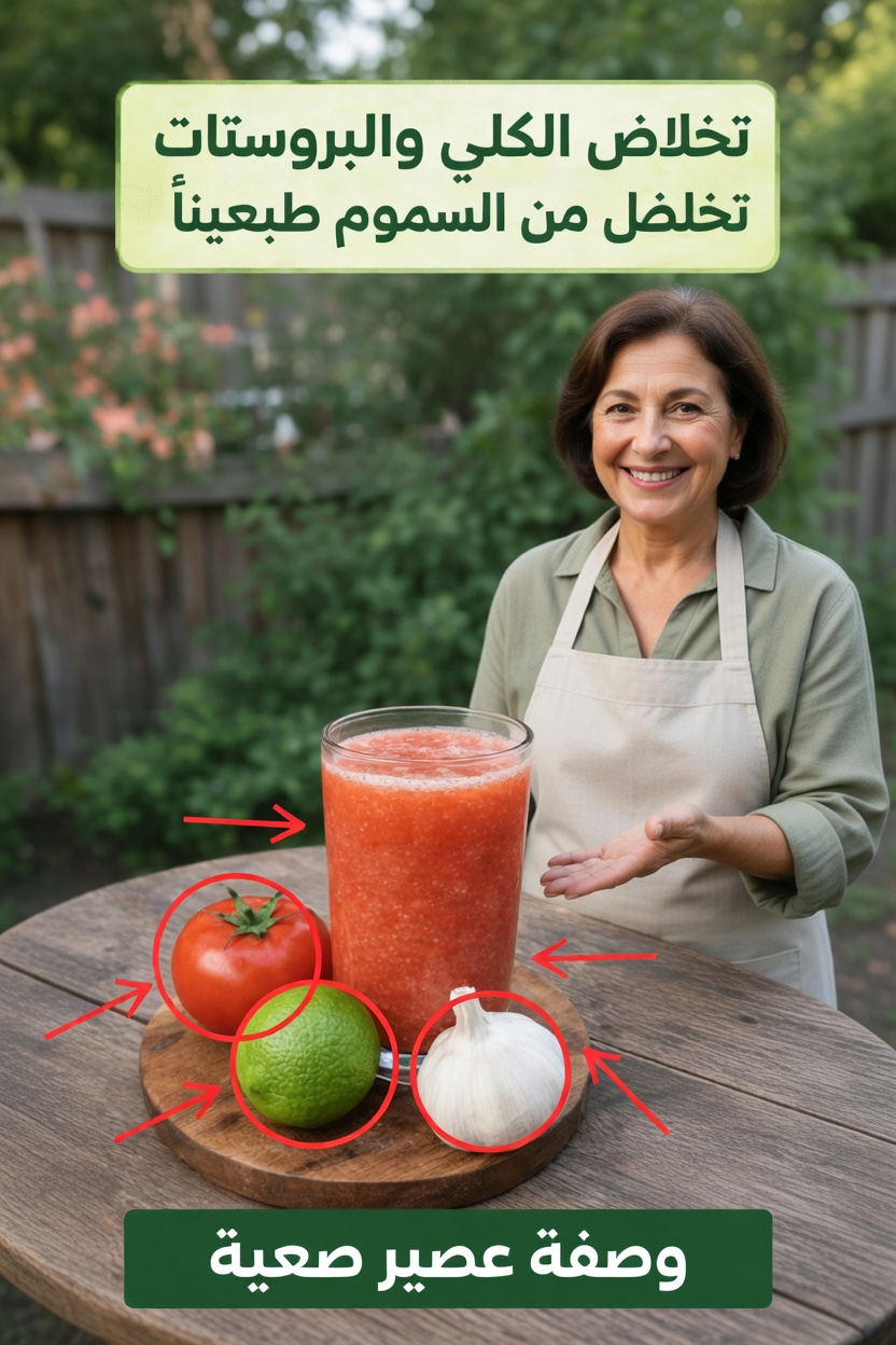 اكتشف قوة عصير الطماطم والثوم والليمون: عادة يومية بسيطة لصحة الجسم