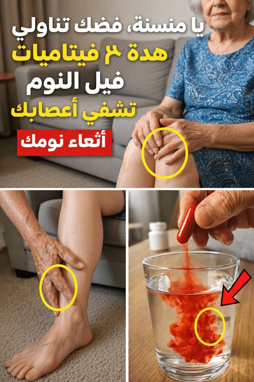 ٣ فيتامينات قبل النوم تمنح كبار السن سيقانًا أقوى وأكثر ثباتًا بين عشية وضحاها (حتى لو كنت قد «جرّبت كل شيء»)