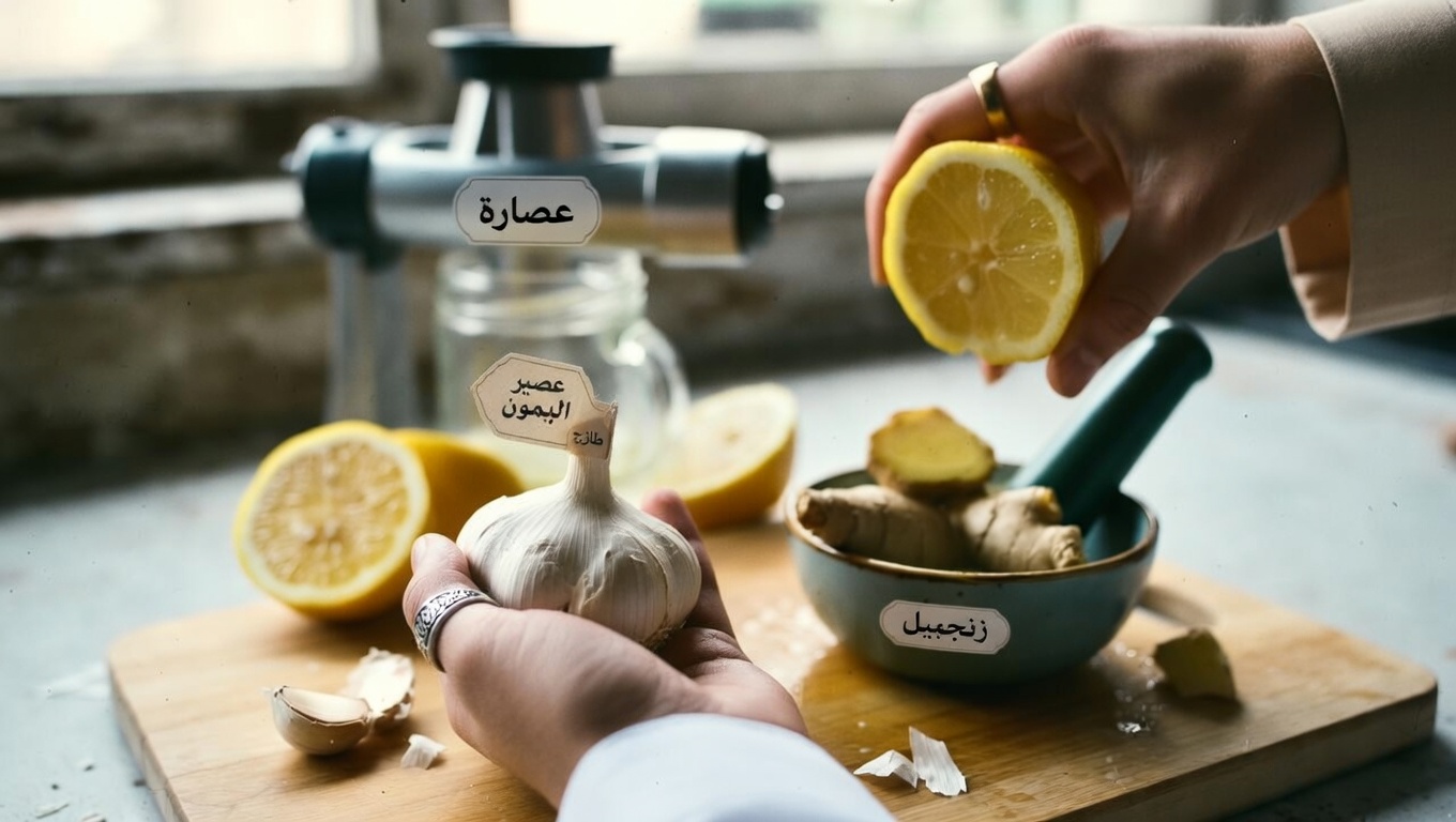 منشط منزلي بسيط لدعم صحة القلب: ما تحتاج معرفته عن الثوم والزنجبيل والليمون وغيرها