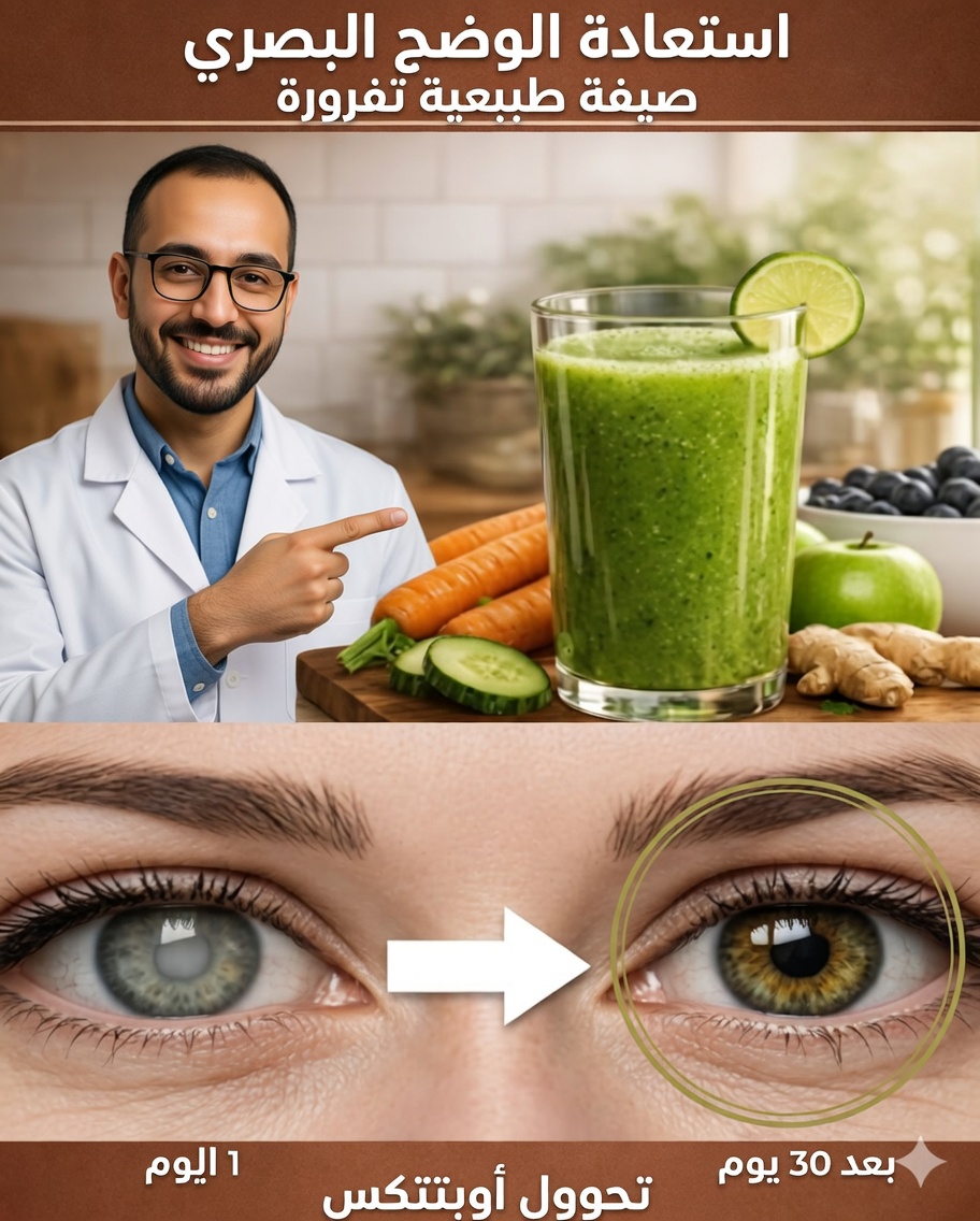 👁️🥄 ملعقة واحدة في اليوم لدعم البصر: وصفة طبيعية منطقية (من دون معجزات)