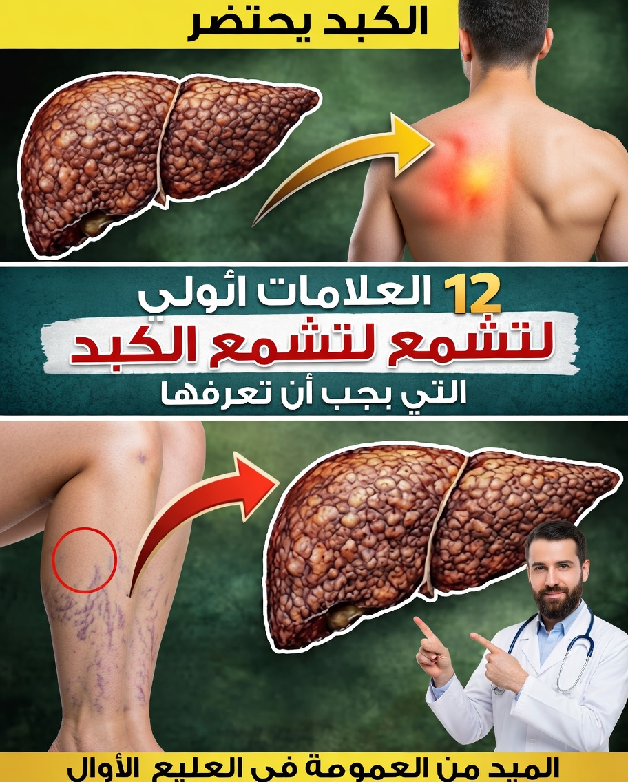 🚨 12 علامة على تليّف الكبد لا يجب تجاهلها لحماية صحتك الكبدية