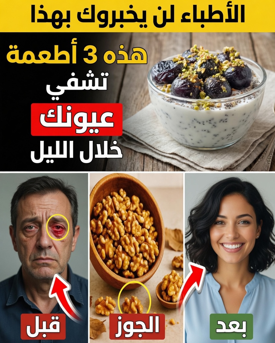 كبار السن فوق سن الستين: وجبات خفيفة بسيطة قبل النوم لدعم صحة العينين بشكل طبيعي