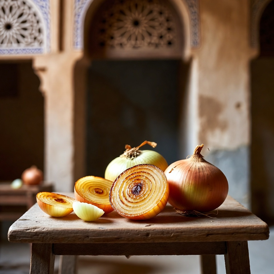 بصل مطهو في الميكروويف خلال دقيقتين