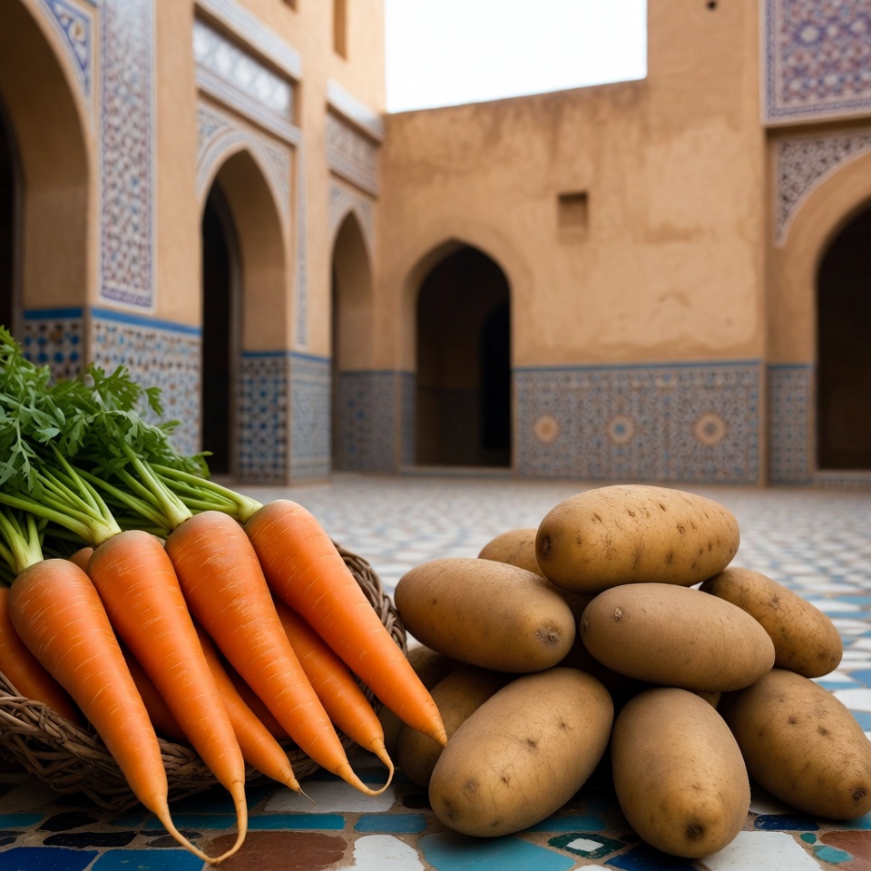 الجزر والبطاطس