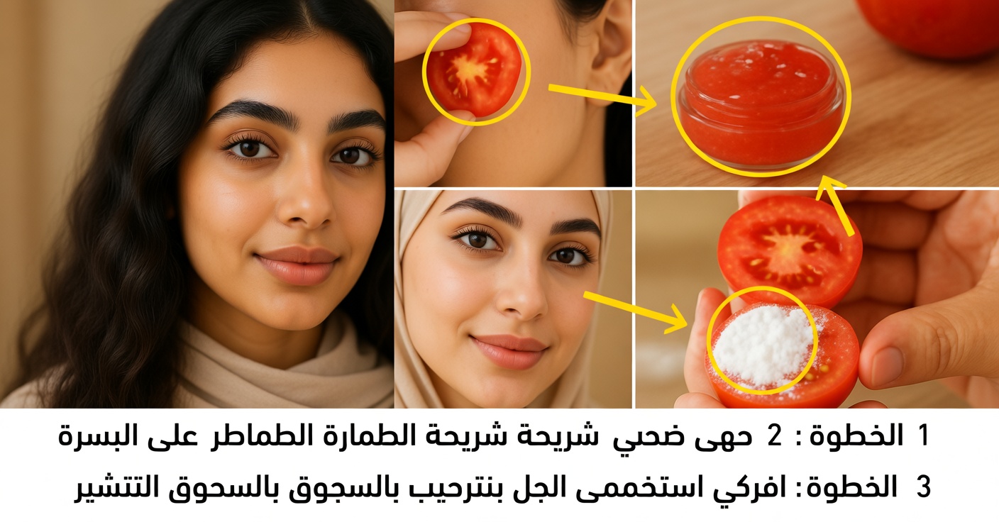 جل طماطم ليلي لتفتيح البشرة