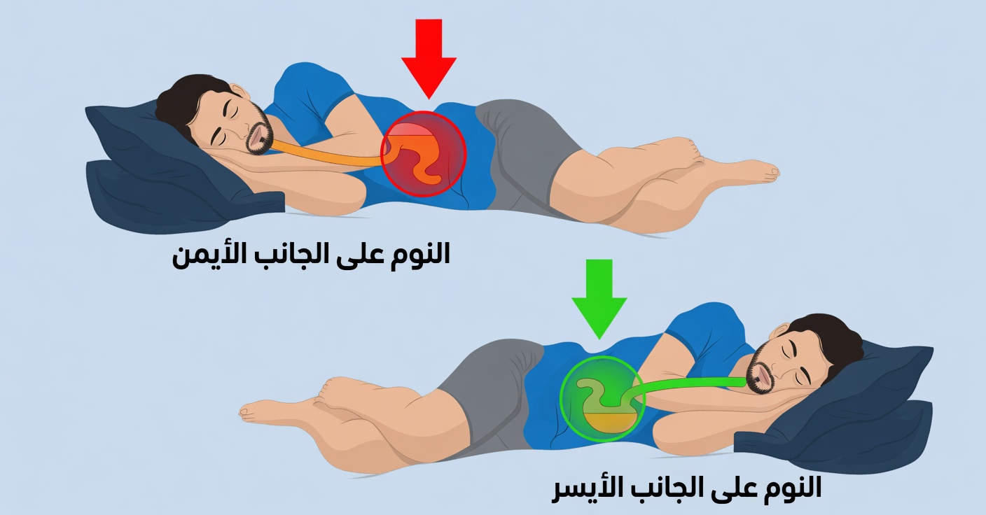 النوم على الجانب الأيمن: المخاطر والحلول
