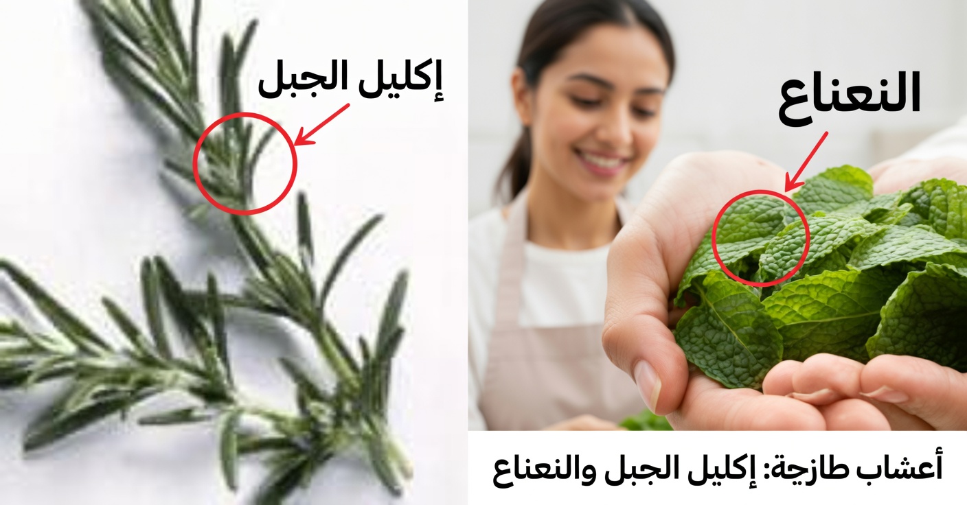 النعناع وإكليل الجبل لآلام المفاصل