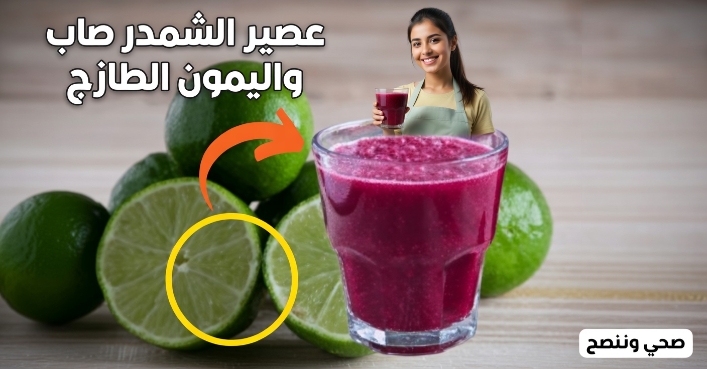 عصير الشمندر والليمون لتنقية الجسم وخفض ضغط الدم